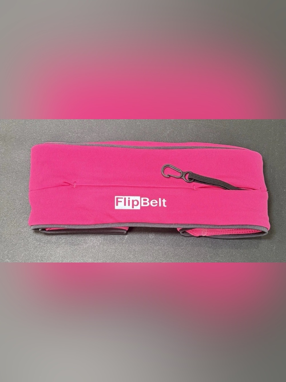 FlipBelt XL Running Travel Belt Pink Size Extra Large Security Multiple Openings